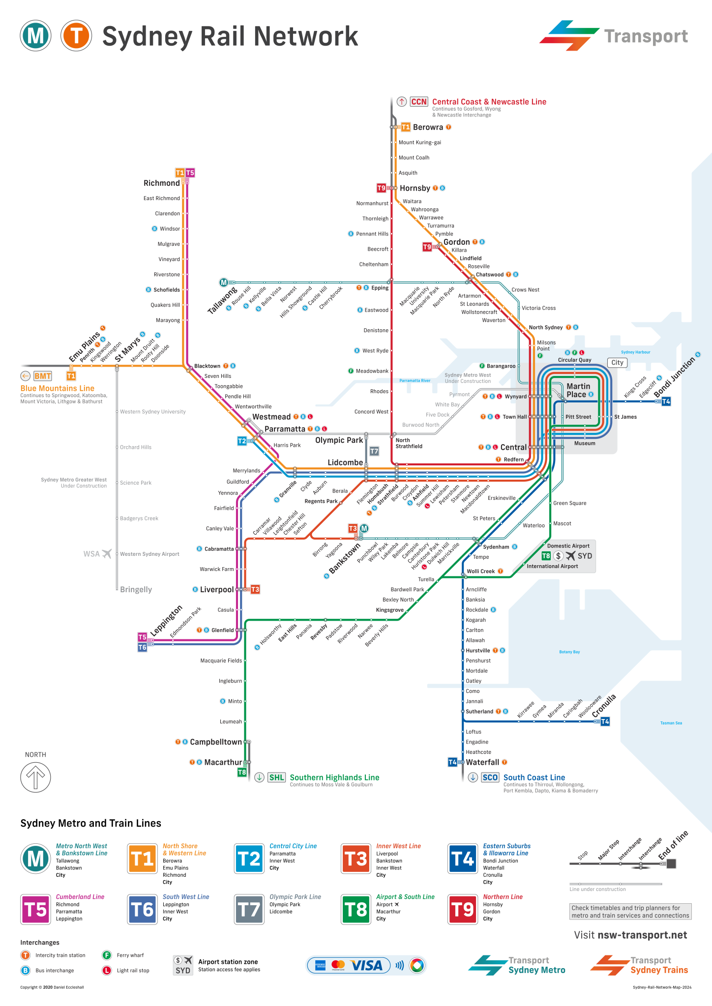 Metro & Train Maps NSW Transport